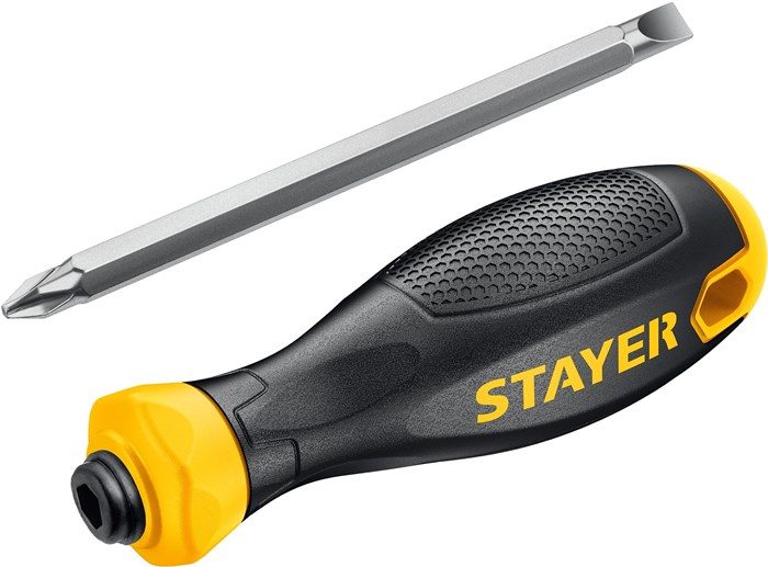 STAYER Hercules, PH2/SL6, 80 мм, переставная отвертка (2512) 00012202350