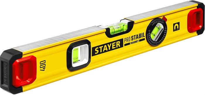 STAYER PRO STABIL, 400 мм, усиленный профиль, магнитный уровень с поворотным глазком, Professional (3480-040) 00012855928