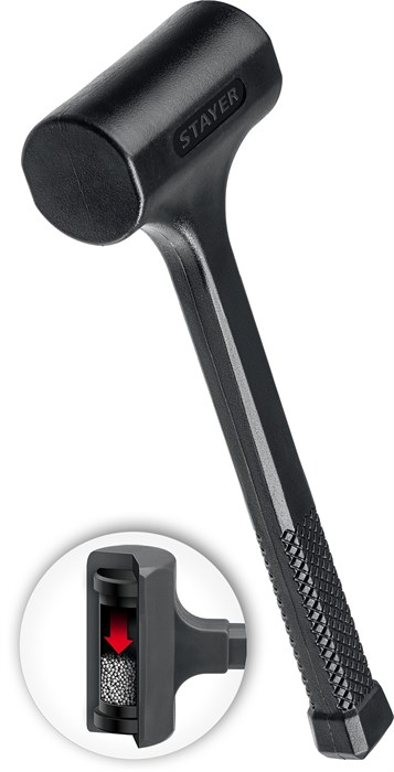 STAYER 40 мм, 1350 г, цельнолитой безынерционный слесарный молоток, Professional (2042-1350) 00013069525