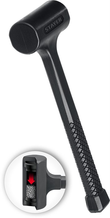 STAYER 40 мм, 450 г, цельнолитой безынерционный слесарный молоток, Professional (2042-450) 00013069526
