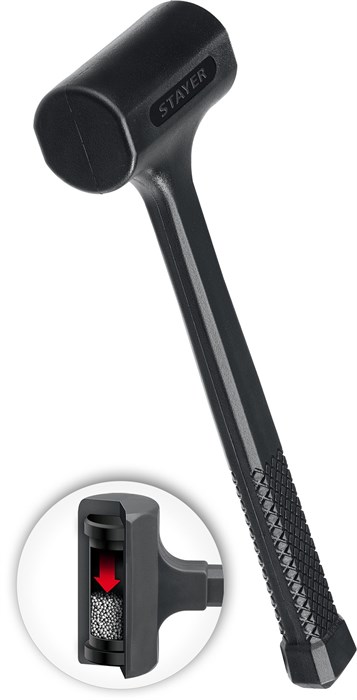 STAYER 40 мм, 900 г, цельнолитой безынерционный слесарный молоток, Professional (2042-900) 00013069528