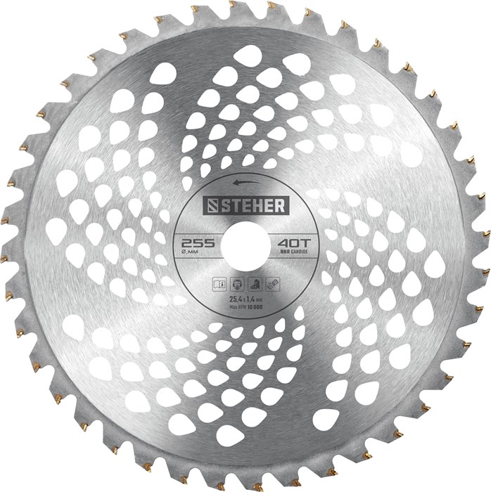 STEHER TBН-40, 255 мм, 40T, нож для триммера (75140) 00013238465