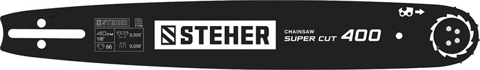 STEHER type B, шаг 0.325″, паз 1.5 мм, 40 см, шина для бензопил (75202-40) 00013238507