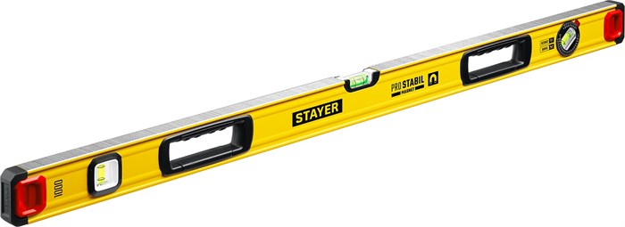 STAYER PRO STABIL, 1000 мм, усиленный профиль, магнитный уровень с поворотным глазком, Professional (3480-100) 00013492011