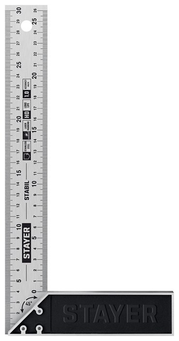 STAYER 300 мм, столярный угольник, Professional (3431-30) 00014366177