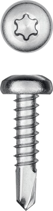 KRAFTOOL DS-P, 16 х 3.9 мм, А2, сверло, полукруглая головка, ТХ15, 1000 шт, саморез нержавеющий (300931-39-016) 00015117151