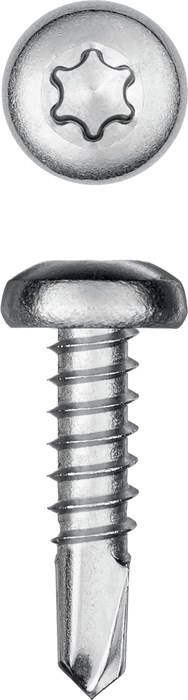 KRAFTOOL DS-P, 13 х 4.2 мм, А2, сверло, полукруглая головка, ТХ20, 600 шт, саморез нержавеющий (300931-42-013) 00015117155