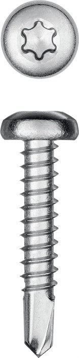 KRAFTOOL DS-P, 25 х 4.2 мм, А2, сверло, полукруглая головка, ТХ20, 400 шт, саморез нержавеющий (300931-42-025) 00015117158