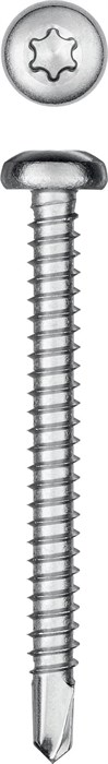 KRAFTOOL DS-P, 50 х 4.8 мм, А2, сверло, полукруглая головка, ТХ25, 150 шт, саморез нержавеющий (300931-48-050) 00015117164