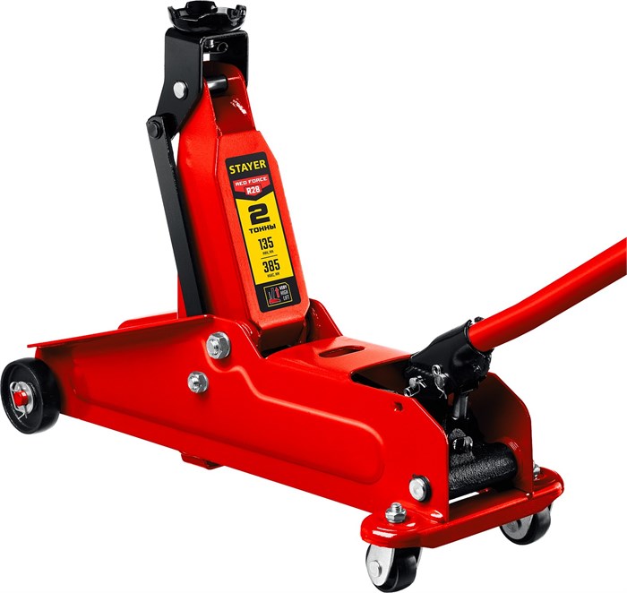 STAYER R-28 RED FORCE, 2 т, 135 - 385 мм, подкатной домкрат с увеличенным подъемом, Professional (43156-2) 00015769477