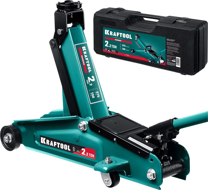 KRAFTOOL RIGID, 130 - 375 мм, подкатной домкрат с увеличенным подъемом (43452-2-K) 00015769485