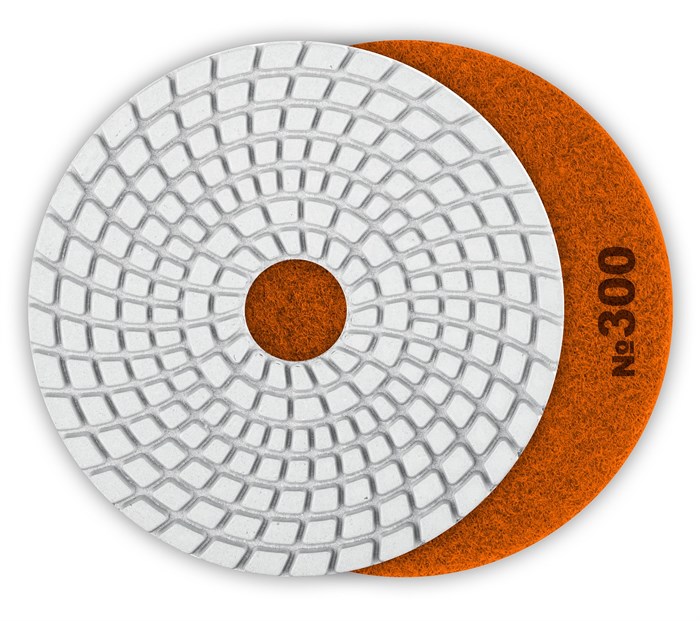 ЗУБР 100 мм, №300, мокрое шлифование, алмазный гибкий шлифовальный круг АГШК, Профессионал (29866-300) 00016549023