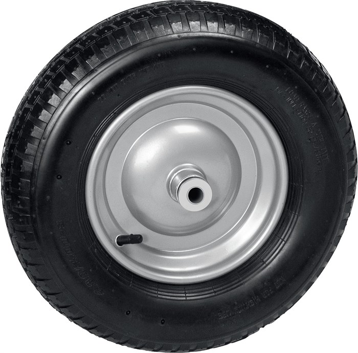 GRINDA WP-20, 4″х380мм, для тачек (арт. 422401, 422406, 422408), стальной диск, подшипник 20мм, пневматическое колесо для тачки, PROLine (422409) 00018593326