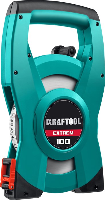 KRAFTOOL EXTREM, 100 м, геодезическая стальная мерная лента 00019446243