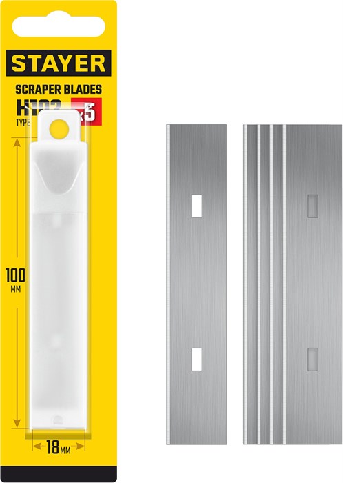 STAYER 100 мм, 5 шт, сменное лезвие для скребка 08515 (08515-S5) 00022504800