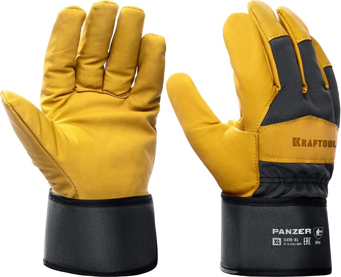 KRAFTOOL PANZER, XL (10) комбинированные кожаные рабочие перчатки (11320-XL) 00023577855