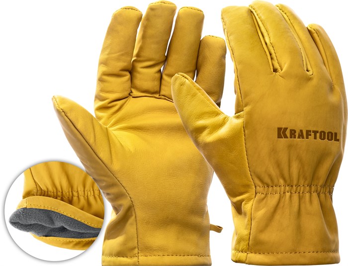KRAFTOOL EXTREM, XL (10) кожаные рабочие перчатки (1136-XL) 00023577899