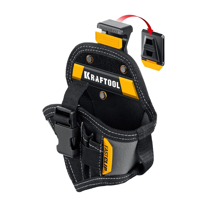 KRAFTOOL KH-5C кобура для шуруповерта с быстросъёмным креплением FastClip, компактная (38770) 00026916981