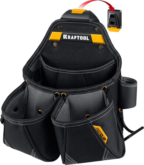 KRAFTOOL KP-15 поясная сумка с быстросъёмным креплением FastClip, 350 х 320 мм (38771) 00026916982