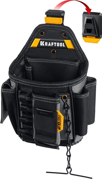 KRAFTOOL KP-13E поясная сумка с быстросъёмным креплением FastClip, 280 х 200 мм (38772) 00026916983