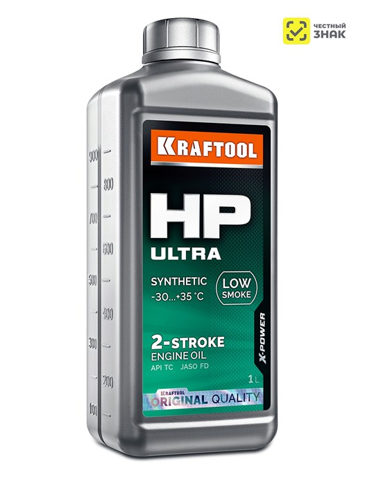 KRAFTOOL HP Ultra, 1 л, cинтетическое масло для 2-тактных двигателей (41501-1) 00027754433