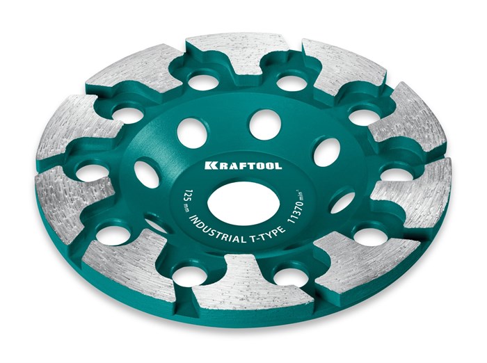 KRAFTOOL T-Type d 125 мм, сегментная алмазная чашка, INDUSTRIAL (33446-125) 00030293578