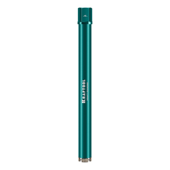 KRAFTOOL DIAMOND 42 мм (450 мм, 1 1/4″, лазерная сварка, сухое сверление с микроударом), алмазная коронка по железобетону (29825-042) 00030624151
