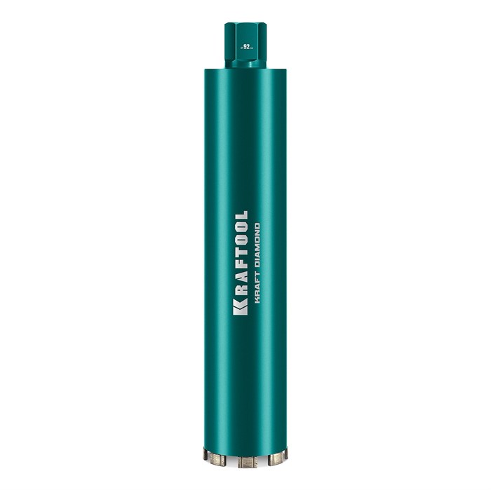 KRAFTOOL DIAMOND 92 мм (450 мм, 1 1/4″, лазерная сварка, сухое сверление с микроударом), алмазная коронка по железобетону (29825-092) 00030624156