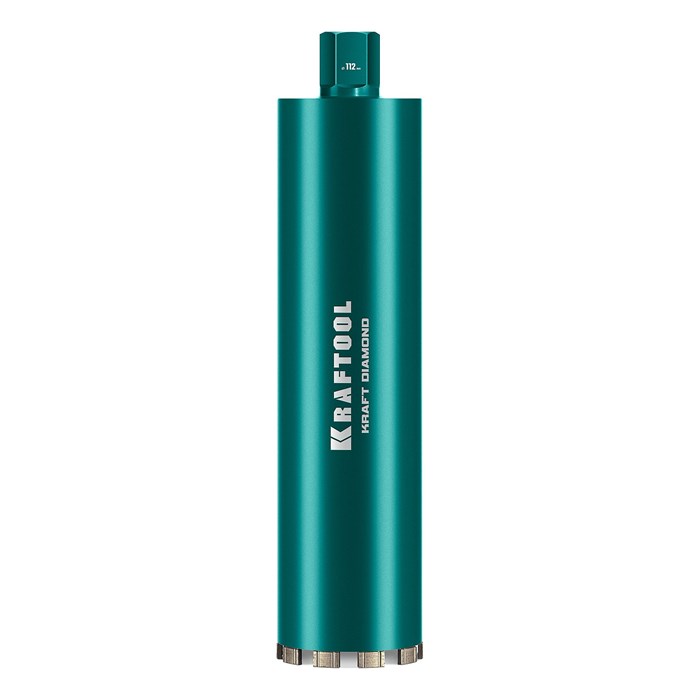 KRAFTOOL DIAMOND 112 мм (450 мм, 1 1/4″, лазерная сварка, сухое сверление с микроударом), алмазная коронка по железобетону (29825-112) 00031312918