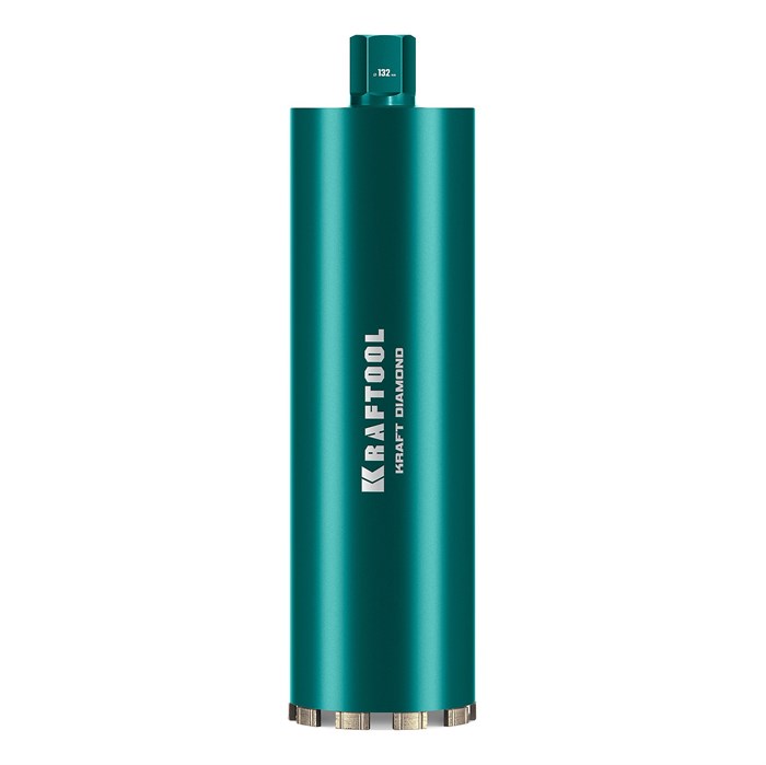 KRAFTOOL DIAMOND 132 мм (450 мм, 1 1/4″, лазерная сварка, сухое сверление с микроударом), алмазная коронка по железобетону (29825-132) 00031312920