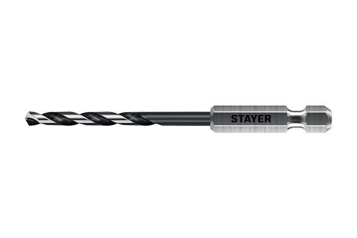 STAYER НЕХ-1/4″, d 3.2 х 89 мм, сверло по металлу для винтовёртов и шуруповертов IMPACT READY (29603-3.2) 00031315941