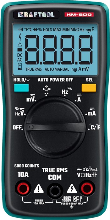 KRAFTOOL KM-600 цифровой мультиметр (59854) 00031319306