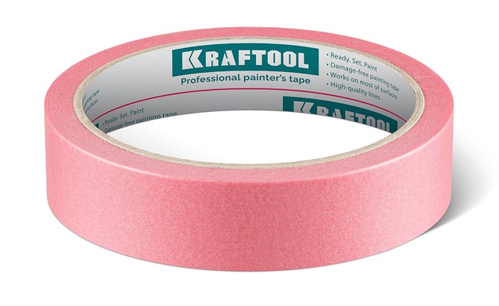 KRAFTOOL #200 Delicate 25 мм х 30 м, для деликатных и недавно окрашенных поверхностей, малярная лента (12102-25) 00038787870