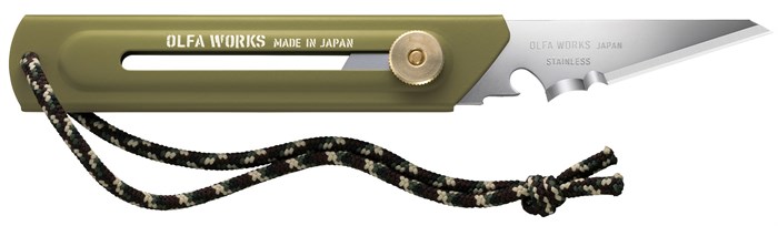 OLFA WORKS BK1 BUSHCRAFT KNIFE многоцелевой нож со сменным лезвием (OW-BK1-OD) 00040556023