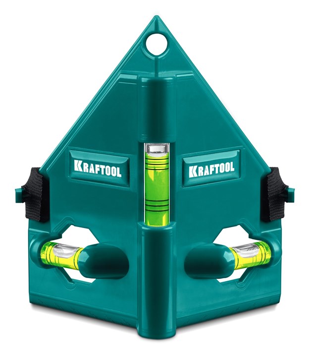 KRAFTOOL POST-LEVEL, 3 глазка, магнитный угловой уровень (34788) 00043329749
