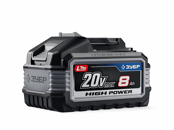 ЗУБР High Power, 20 В, 8.0 А·ч, аккумулятор LMS, ПРОФЕССИОНАЛ (BP-H-20-8) 00065815931