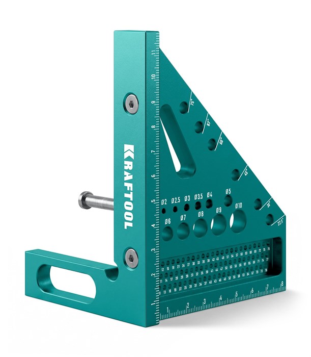 KRAFTOOL 3D Square, 7-в-1, высокоточный алюминиевый угольник (3446) 00031317589