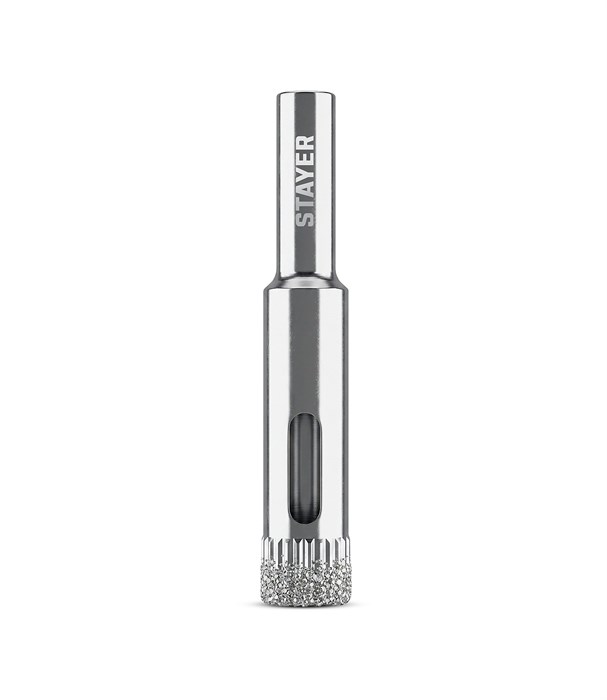 STAYER DIAMOND d 10 мм, Р60, Алмазное трубчатое сверло (29930-10) 00068536778