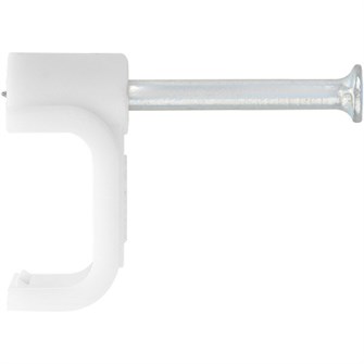 Скобы электроустановочные, 9 мм, прямоугольный профиль, 40 шт Сибртех 17873