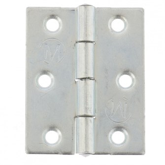 Петля карточная, 50 х 40 мм, цинк, 4 шт, (Металлист) 17895