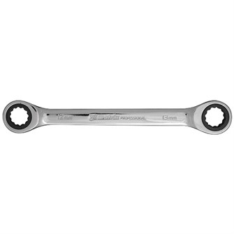 Ключ накидной трещоточный, 12 х 13 мм, CrV, зеркальный хром Matrix Professional 27251