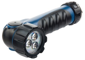Фонарик светодиодный, противоударный, влагозащищенный, 3 ярких Led, 2 х LR20 Stern 27656