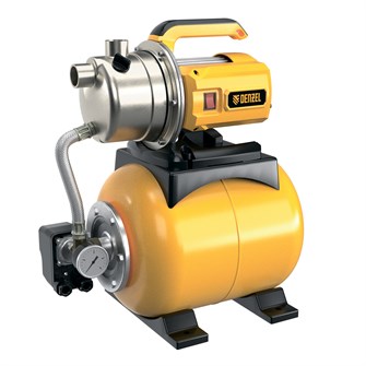 Насосная станция WPS800-24S, 800 Вт, напор 40 м, 4600 л/ч, ресивер 24 л, нержавейка Denzel 43702