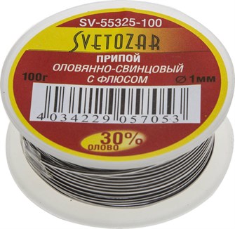 {{productViewItem.photos[photoViewList.activeNavIndex].Alt || productViewItem.photos[photoViewList.activeNavIndex].Description || 'СВЕТОЗАР ПОС 30, 1 мм, 100 г, трубка с флюсом, катушка, припой (SV-55325-100)'}}