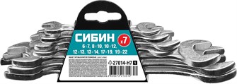 {{productViewItem.photos[photoViewList.activeNavIndex].Alt || productViewItem.photos[photoViewList.activeNavIndex].Description || 'СИБИН 7 шт, 6 - 22 мм, набор рожковых гаечных ключей (27014-H7)'}}