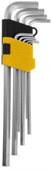 STAYER HERCULES HEX, 9 шт, набор длинных шестигранных ключей (2741-H9) 00022230