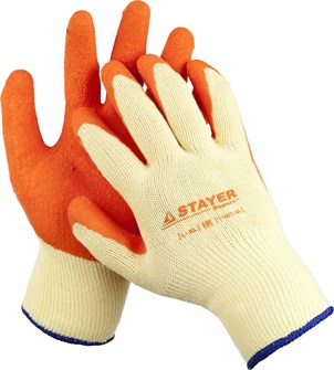 STAYER HARD PRO, L-XL, перчатки с рельефным латексным покрытием, особопрочные, противоскользящие, 10 класс (11407-XL) 00030648