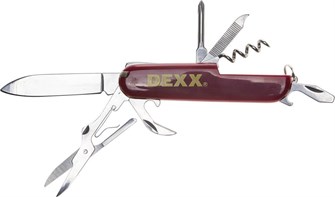 DEXX 10 функций, складной, пластиковая рукоятка, мультитул, многофункциональный нож (47645) 00031084