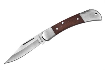 STAYER 82 мм, средний, с деревянными вставками, складной нож, Professional (47620-1) 00031150