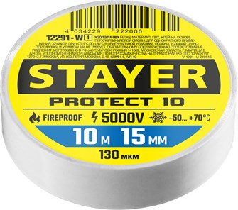 {{productViewItem.photos[photoViewList.activeNavIndex].Alt || productViewItem.photos[photoViewList.activeNavIndex].Description || 'STAYER PROTECT-10, 15 мм х 10 м, 5 000 В, белая, изолента ПВХ, Professional (12291-W)'}}